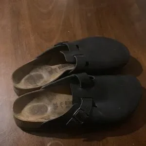 Birkenstock Boston black men’s shoes with skid proof work sole Birkenstock Boston Super Grip Black Leather | Birkenstock & More main image 3